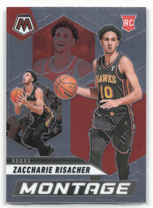 2024-25 Panini Mosaic #8 Zaccharie Risacher Montage