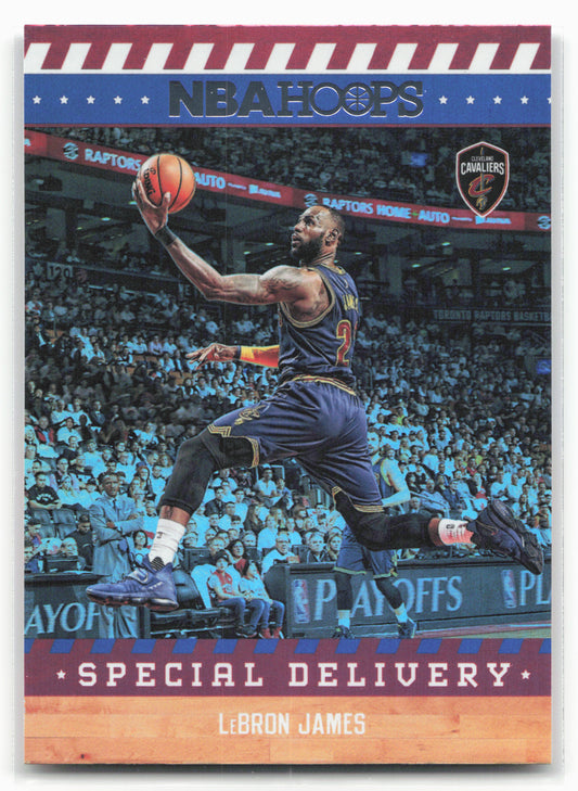 2017-18 Hoops #7 LeBron James Special Delivery