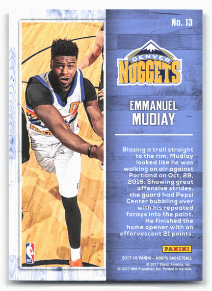 2017-18 Hoops #13 Emmanuel Mudiay Action Shots