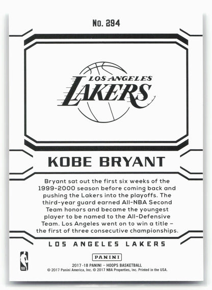 2017-18 Hoops #294 Kobe Bryant 21011
