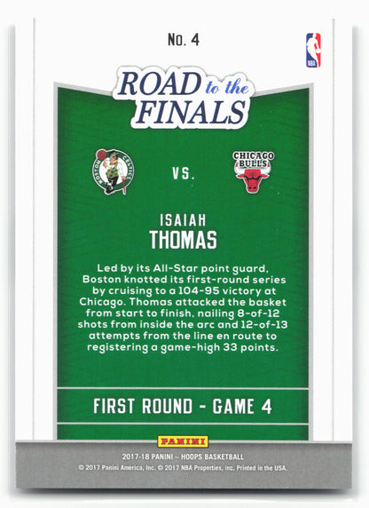 2017-18 Hoops #4 Isaiah Thomas Road to the Finals #/2017