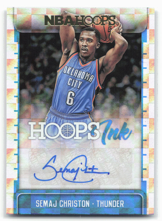 2017-18 Hoops #HI-SCN Semaj Christon Hoops Ink