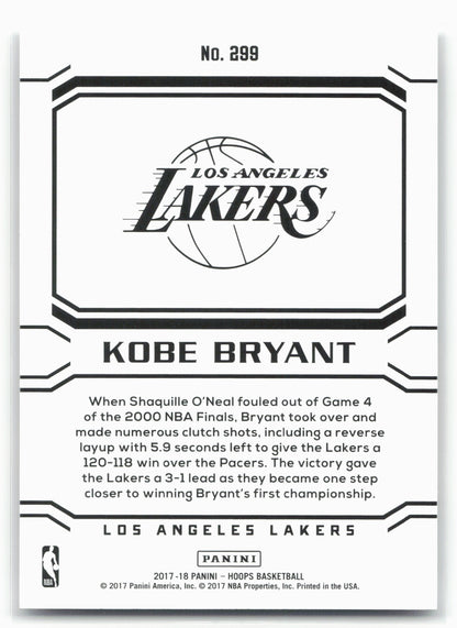 2017-18 Hoops #299 Kobe Bryant 21025