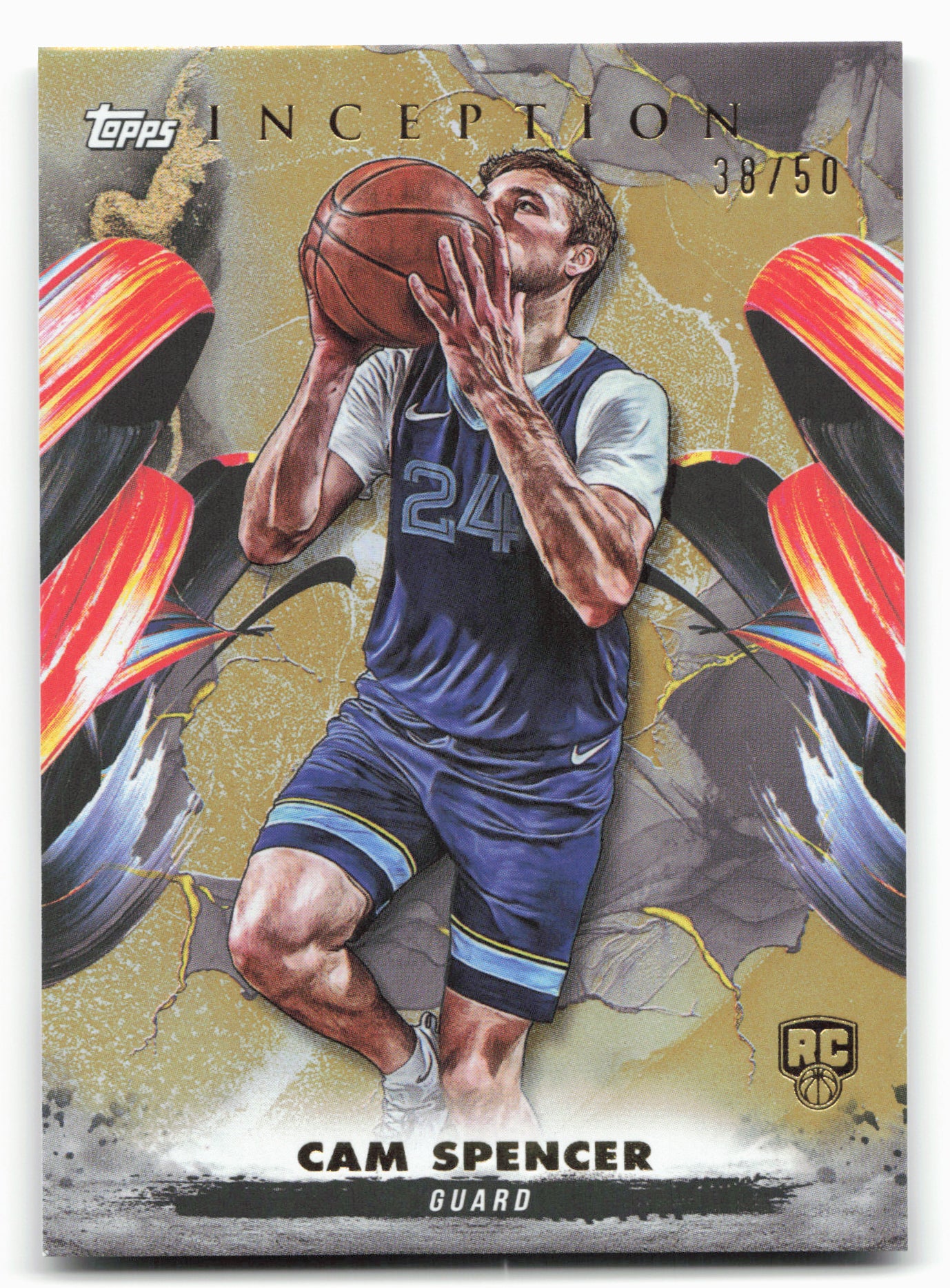 2024-25 Topps Inception #43 Cam Spencer Gold /50