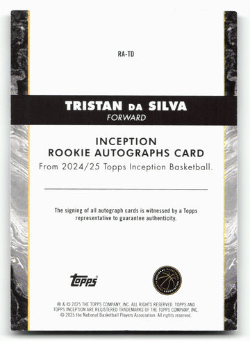 2024-25 Topps Inception #RA-TD Tristan da Silva Pink /99
