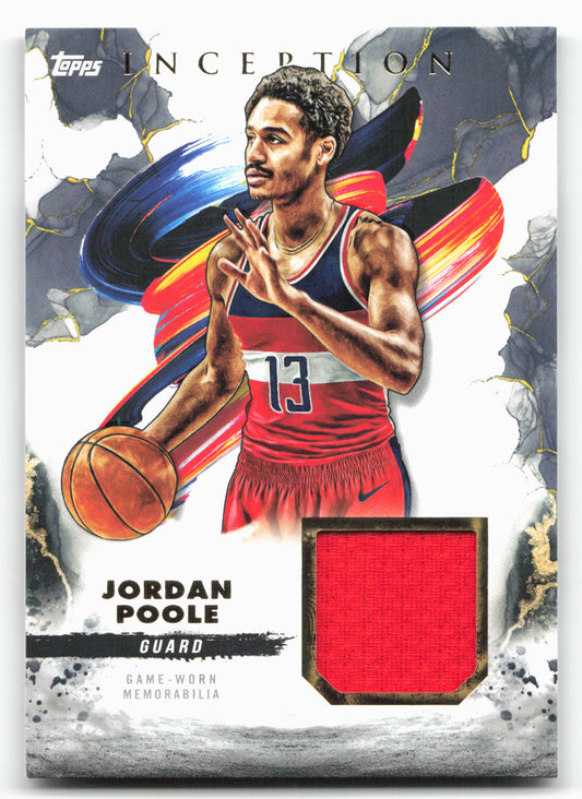 2024-25 Topps Inception #REC-JP Jordan Poole Relic Card