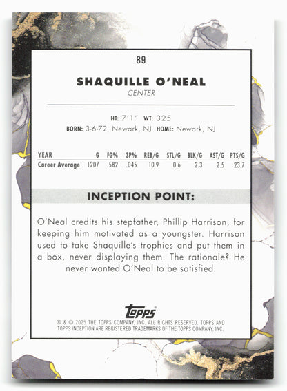 2024-25 Topps Inception #89 Shaquille O'Neal