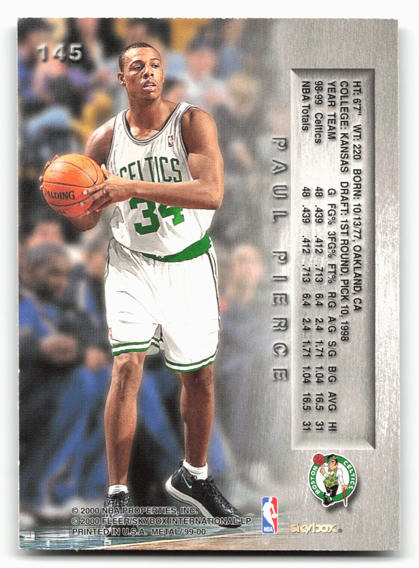 1999-00 Metal #145 Paul Pierce