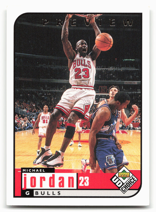 1998-99 UD Choice Preview #23 Michael Jordan