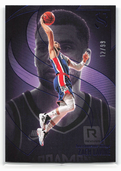 2024-25 Panini Silhouette Zach Lavine #30 Blue 12/99