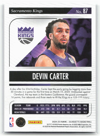 2024-25 Panini Silhouette Devin Carter #87 Blue /99