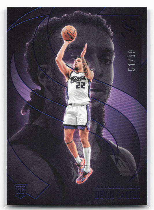 2024-25 Panini Silhouette Devin Carter #87 Blue /99