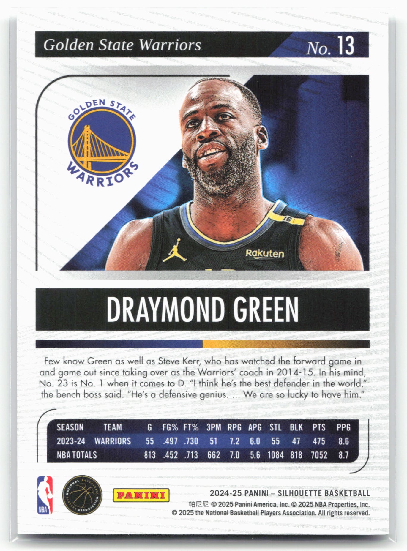 2024-25 Panini Silhouette Draymond Green #13