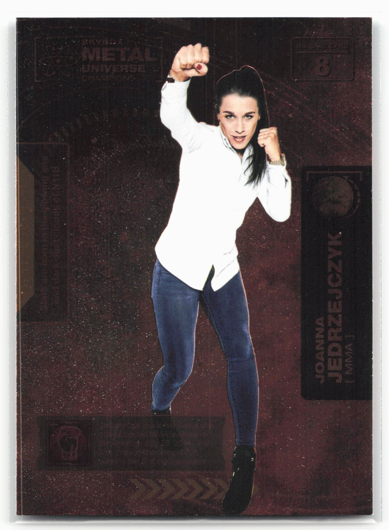 2021 SkyBox Metal Universe Champions #8 Joanna Jedrzejczyk Copper