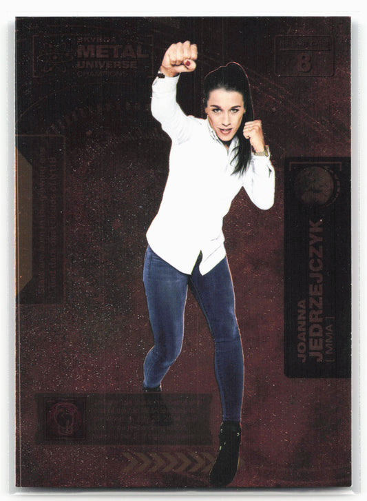 2021 SkyBox Metal Universe Champions #8 Joanna Jedrzejczyk Copper