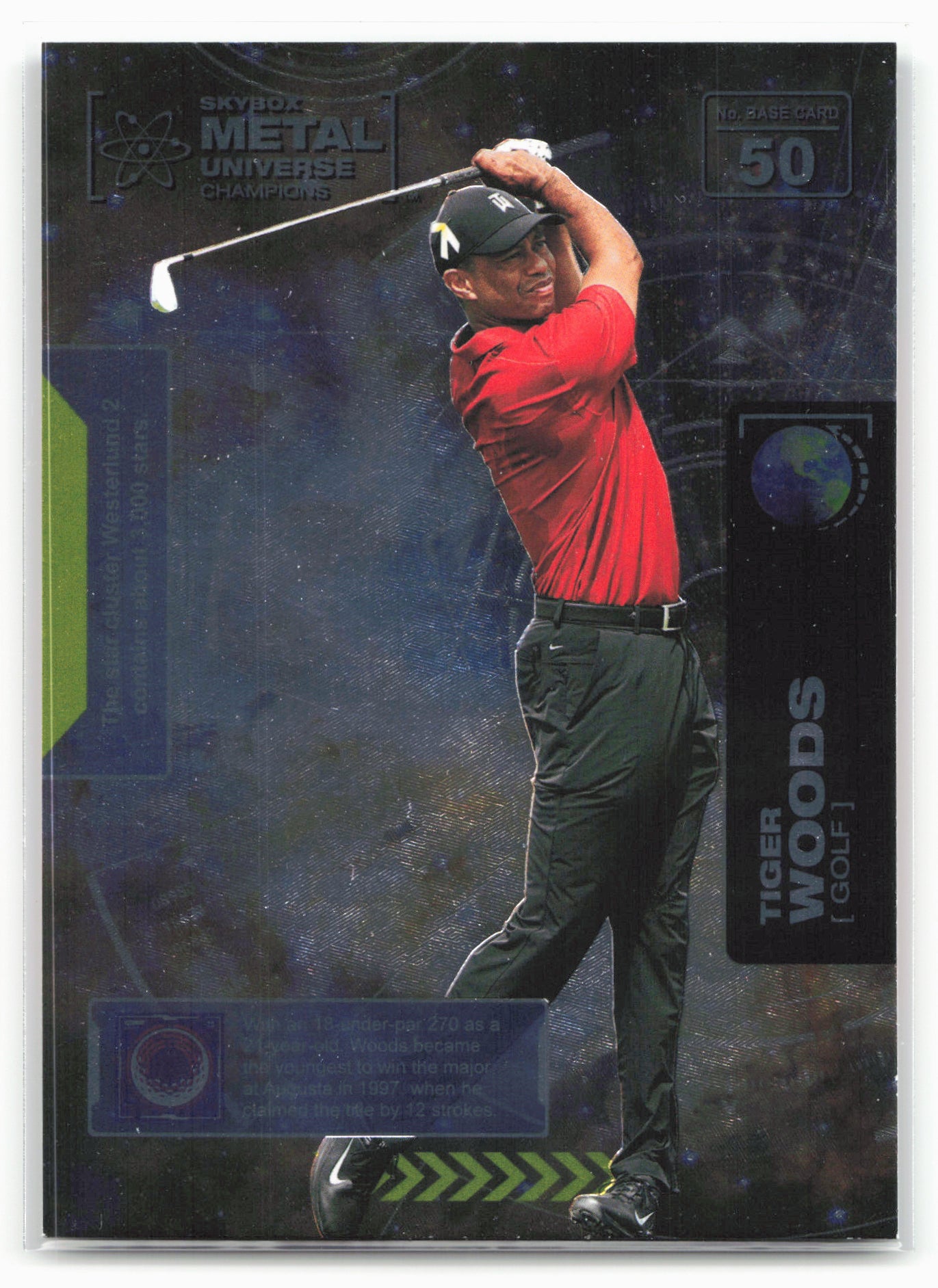 2021 SkyBox Metal Universe Champions #50 Tiger Woods