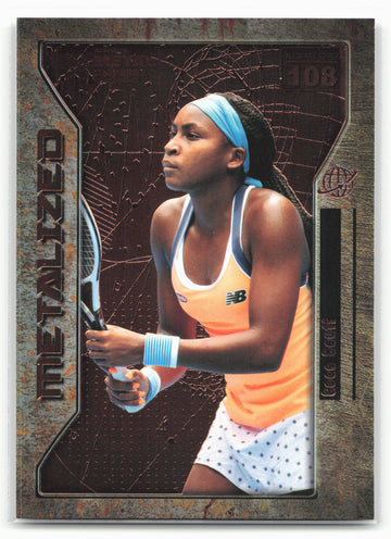 
2021 SkyBox Metal Universe Champions #108 Coco Gauff Copper