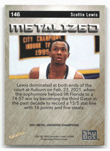 
2021 SkyBox Metal Universe Champions #146 Scottie Lewis