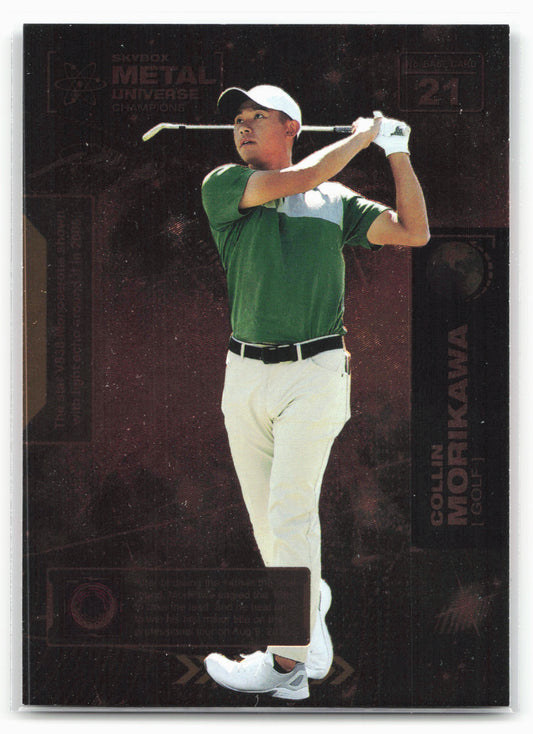2021 SkyBox Metal Universe Champions #21 Collin Morikawa Copper