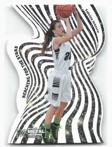 
2021 SkyBox Metal Universe #RFS-15 Sabrina Ionescu Reaching for the Stars