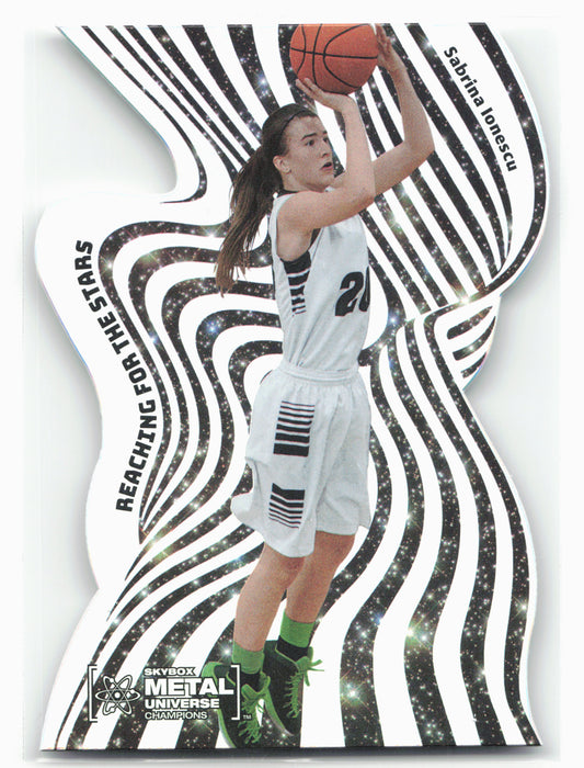 2021 SkyBox Metal Universe #RFS-15 Sabrina Ionescu Reaching for the Stars