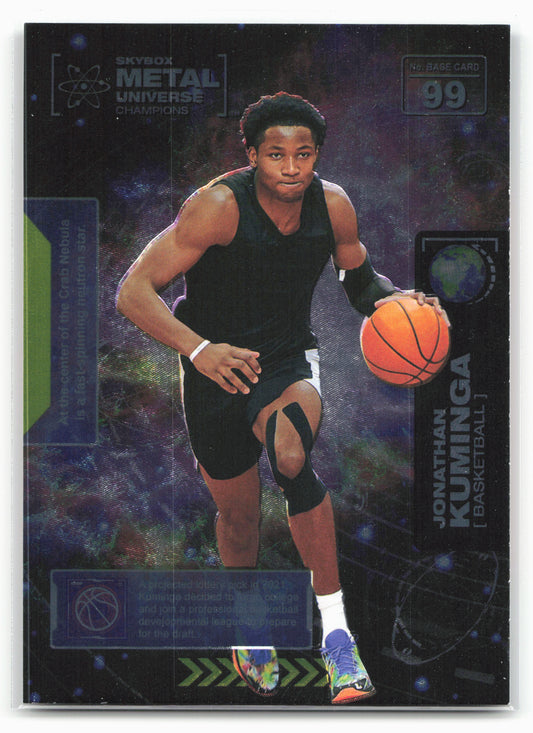 2021 SkyBox Metal Universe Champions #99 Jonathan Kuminga