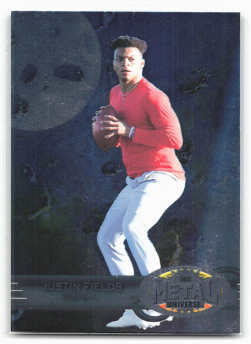 
2021 SkyBox Metal Universe Champions #RB-13 Justin Fields 1997-98 Retro