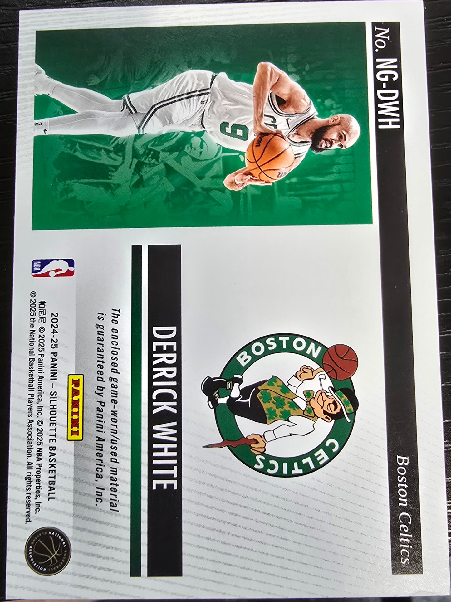 2024-25 Panini Silhouette Derrick White #NG-DWH Gear Bronze 83/99
