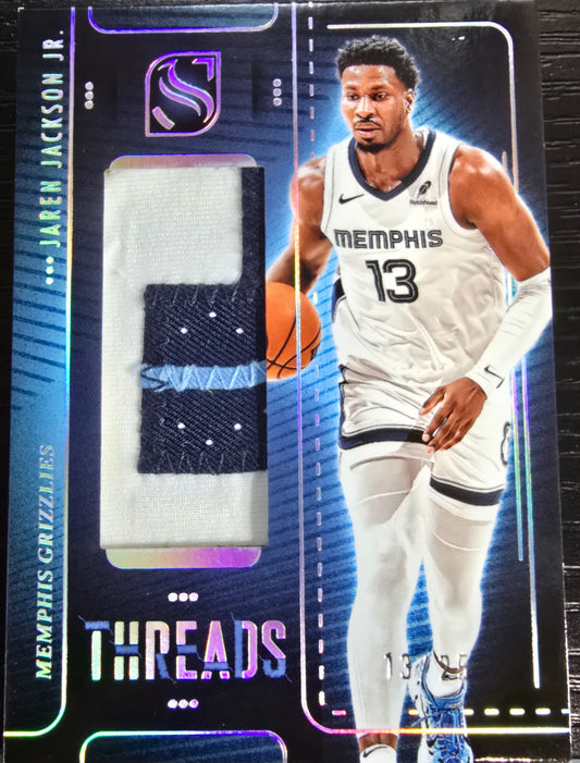 2024-25 Panini Silhouette Jaren Jackson Jr #THR-JJJ Threads Silver /25