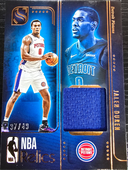 2024-25 Panini Silhouette Jalen Duren #REL-JDD Relics Bronze /49