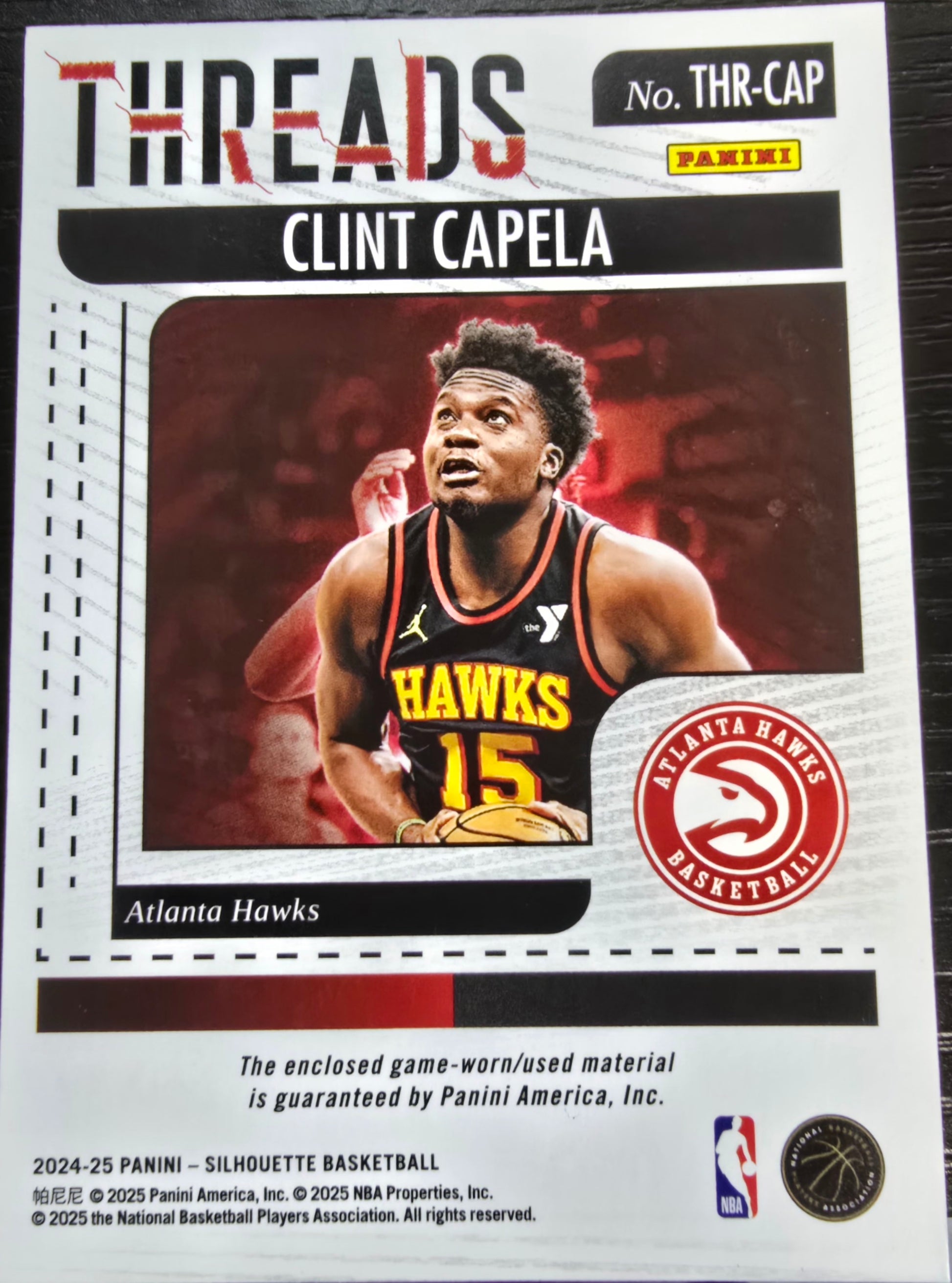 2024-25 Panini Silhouette Clint Capela #THR-CAP Threads