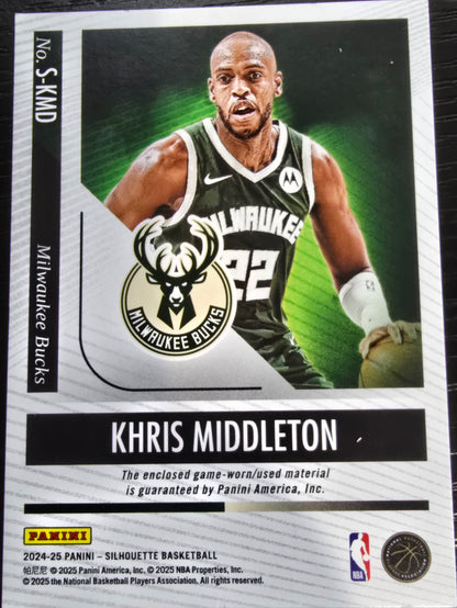 2024-25 Panini Silhouette Khris Middleton #S-KMD Bronze 25/49