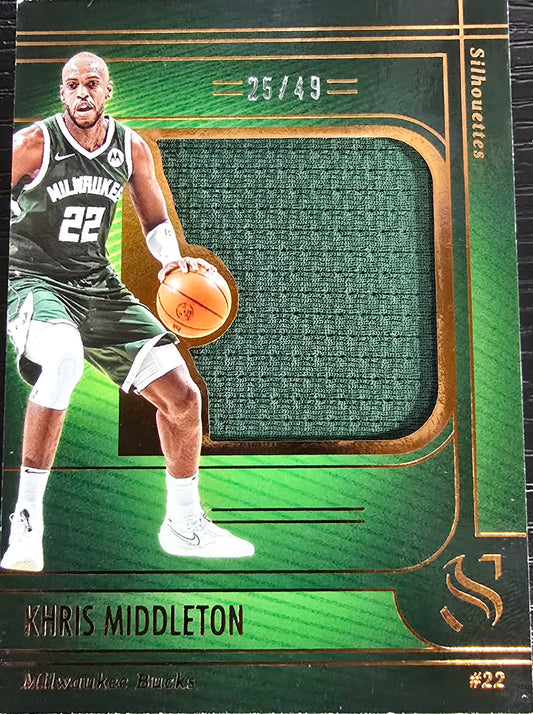 2024-25 Panini Silhouette Khris Middleton #S-KMD Bronze 25/49