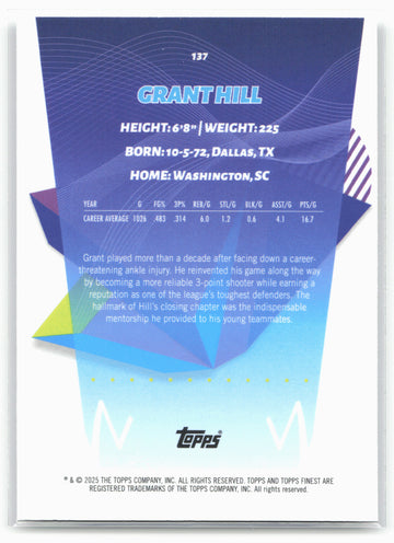 2024-25 Finest #137 Grant Hill Geometric