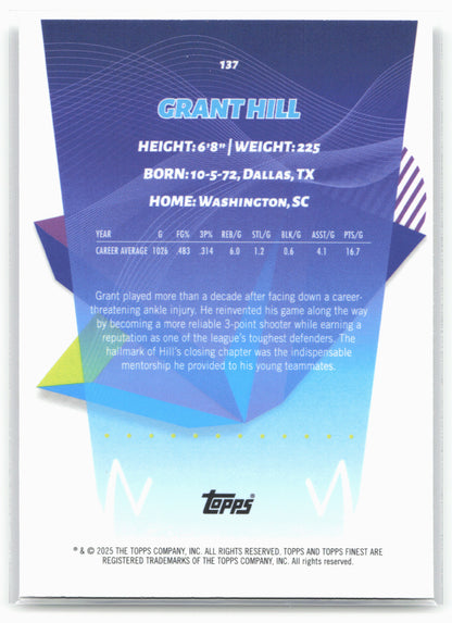 2024-25 Finest #137 Grant Hill Geometric