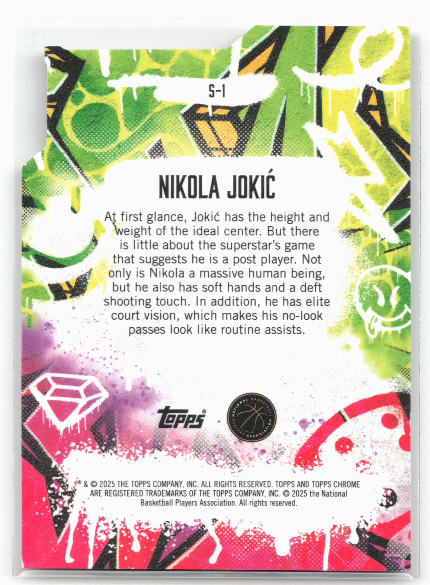 2024-25 Finest #S-1 Nikola Jokić Showstoppers Geometric Refractor