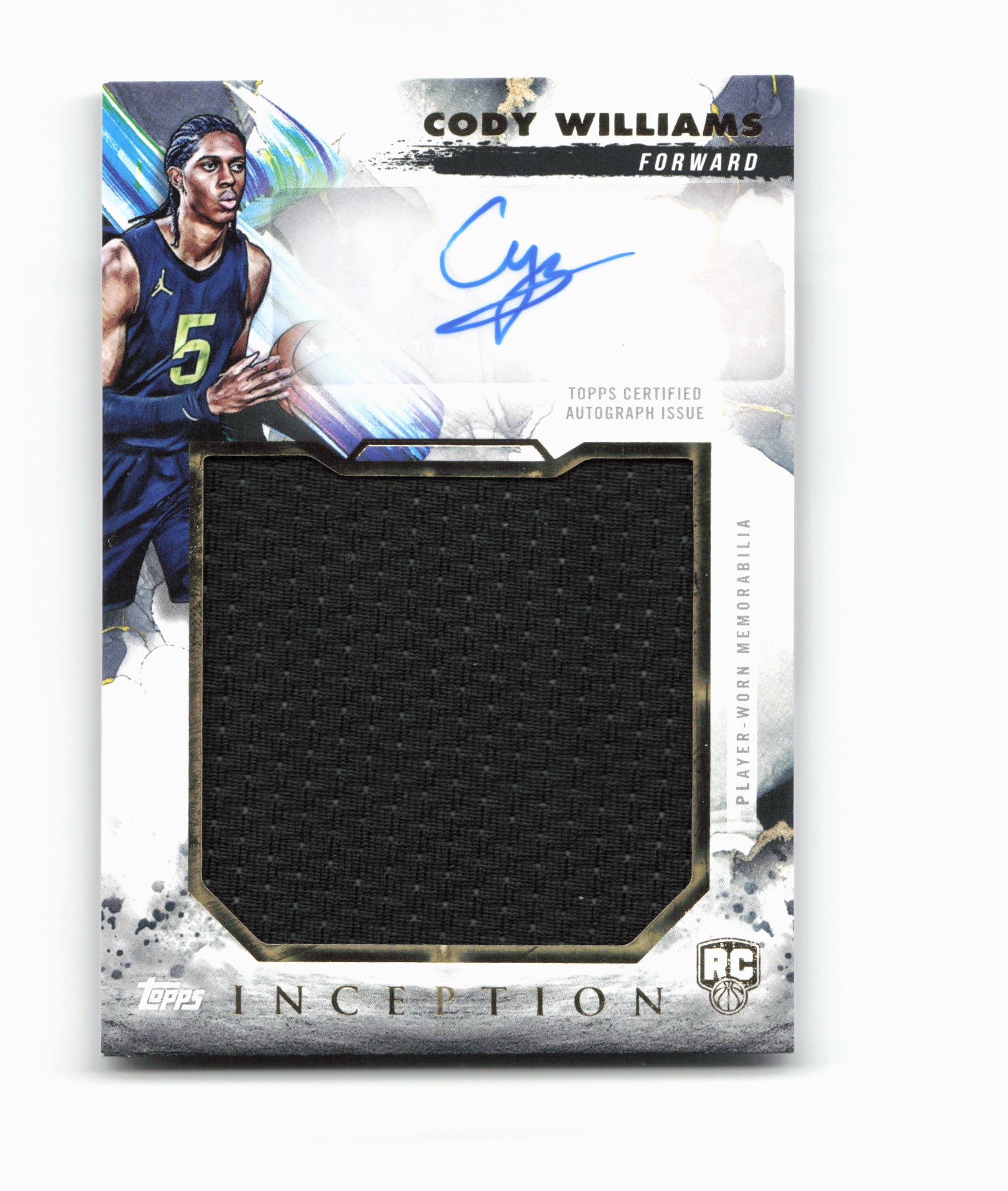 2024-25 Topps Inception #RJR-CW Cody Williams Rookie Relic