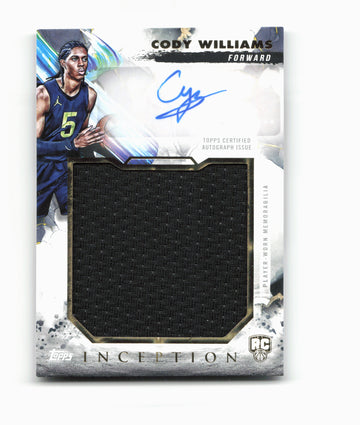 2024-25 Topps Inception #RJR-CW Cody Williams Rookie Relic