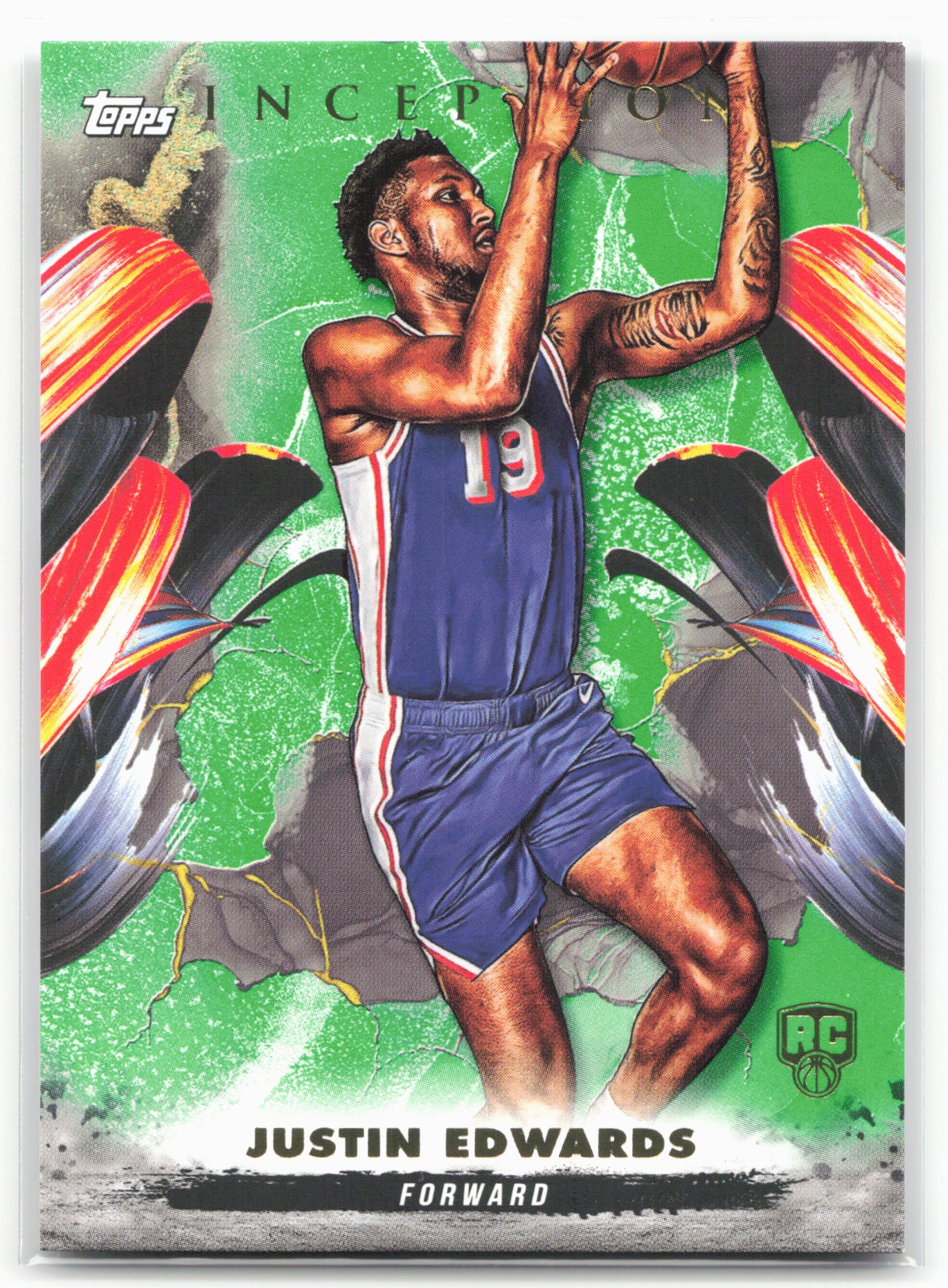 2024-25 Topps Inception #49 Justin Edwards Green