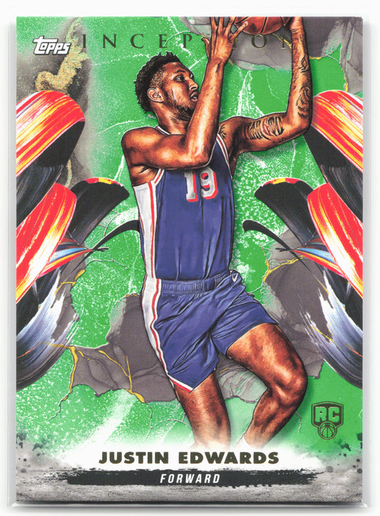 2024-25 Topps Inception #49 Justin Edwards Green