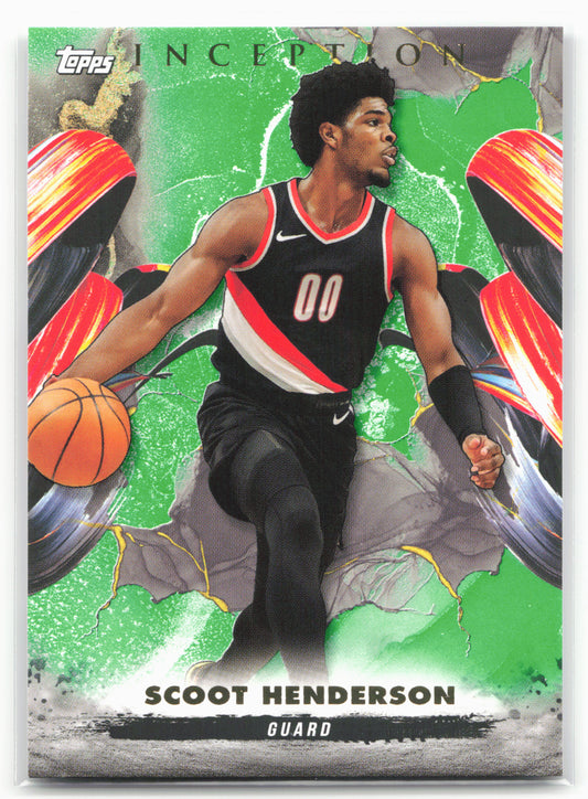 2024-25 Topps Inception #55 Scoot Henderson Green