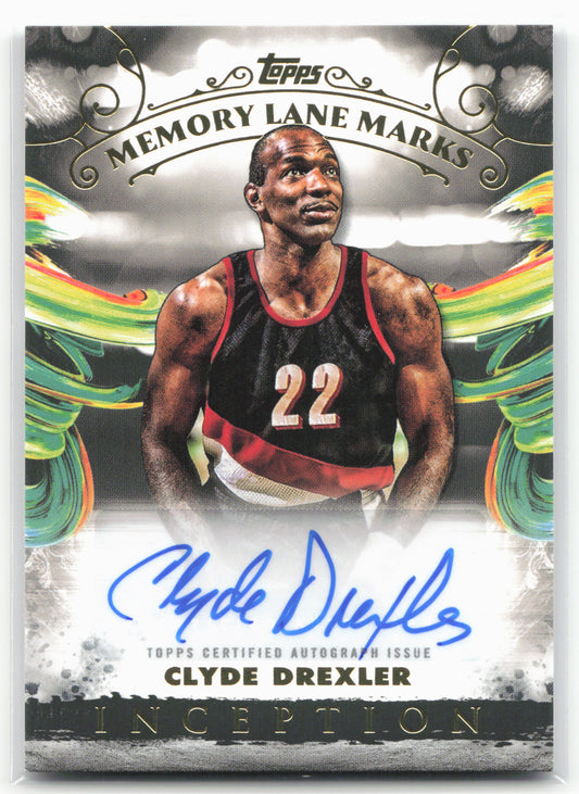 2024-25 Topps Inception Clyde Drexler #MLM-CD Memory Lane