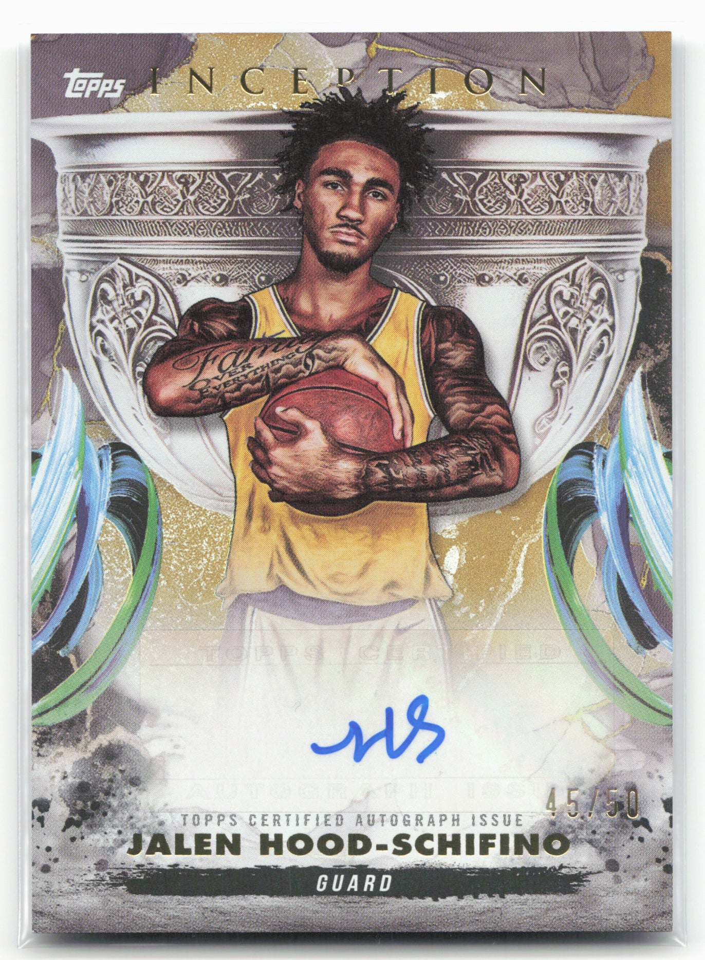 2024-25 Topps Inception Jalen Hood-Schifino #GCS-JHS Grail Gold /50