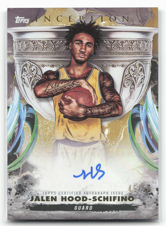 2024-25 Topps Inception Jalen Hood-Schifino #GCS-JHS Grail Gold /50
