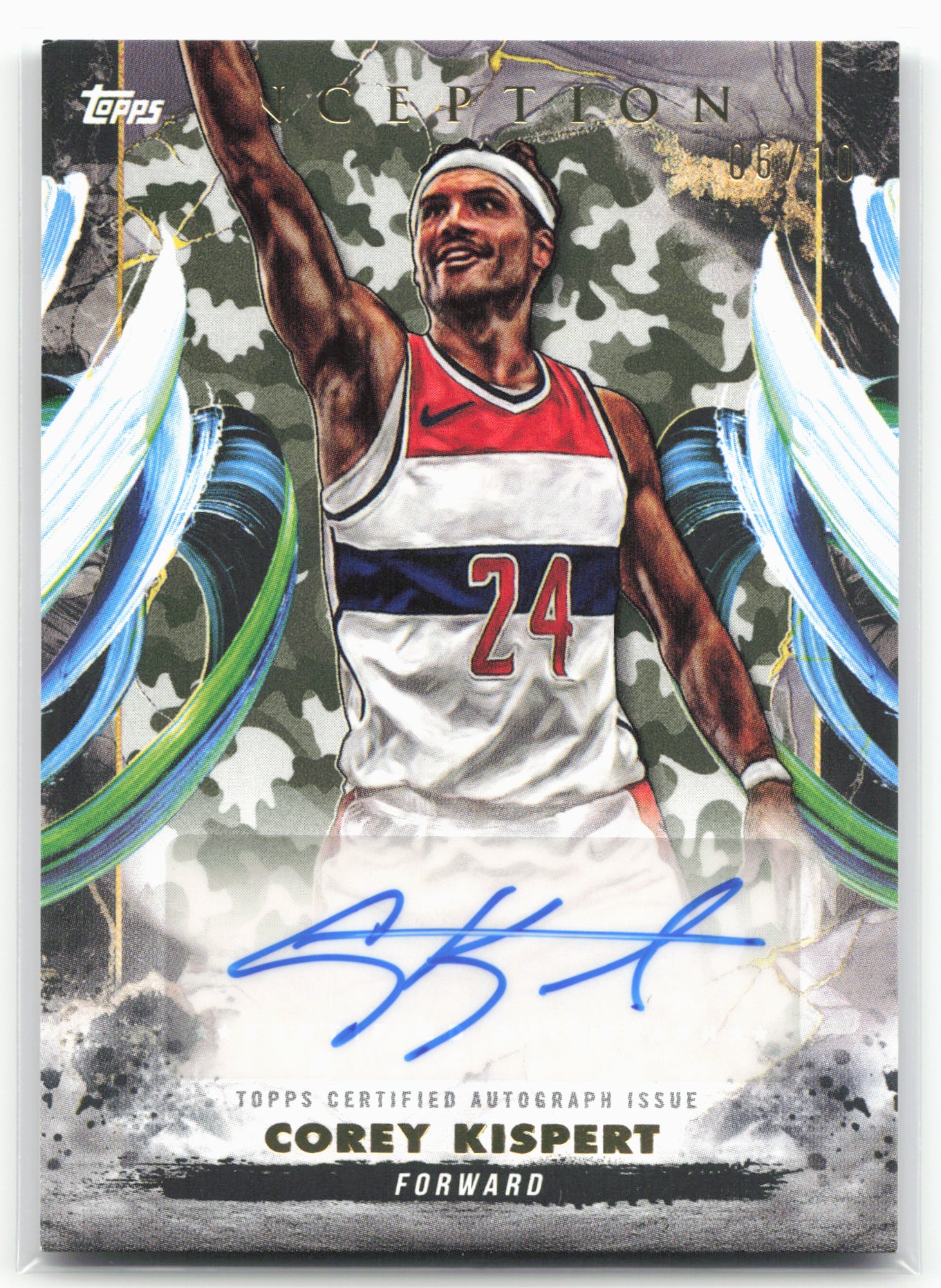 2024-25 Topps Inception Corey Kispert #AC-CK Camo /10