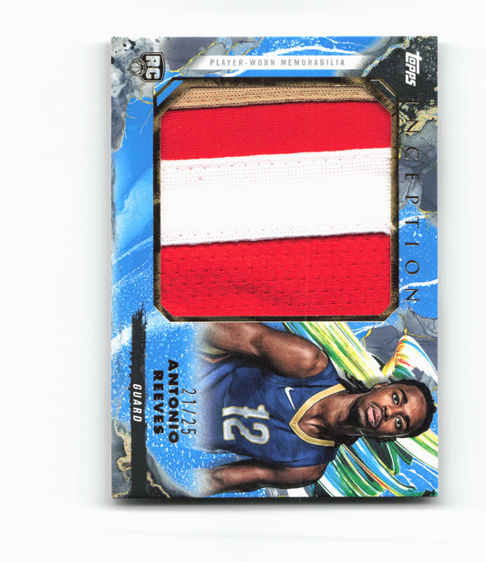 2024-25 Topps Inception #RJR-AR Antonio Reeves Jumbo Card Blue /25