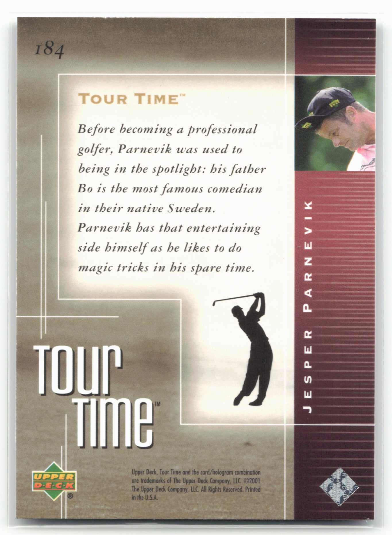 2001 Upper Deck #184 Jesper Parnevik