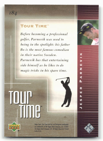 
2001 Upper Deck #184 Jesper Parnevik