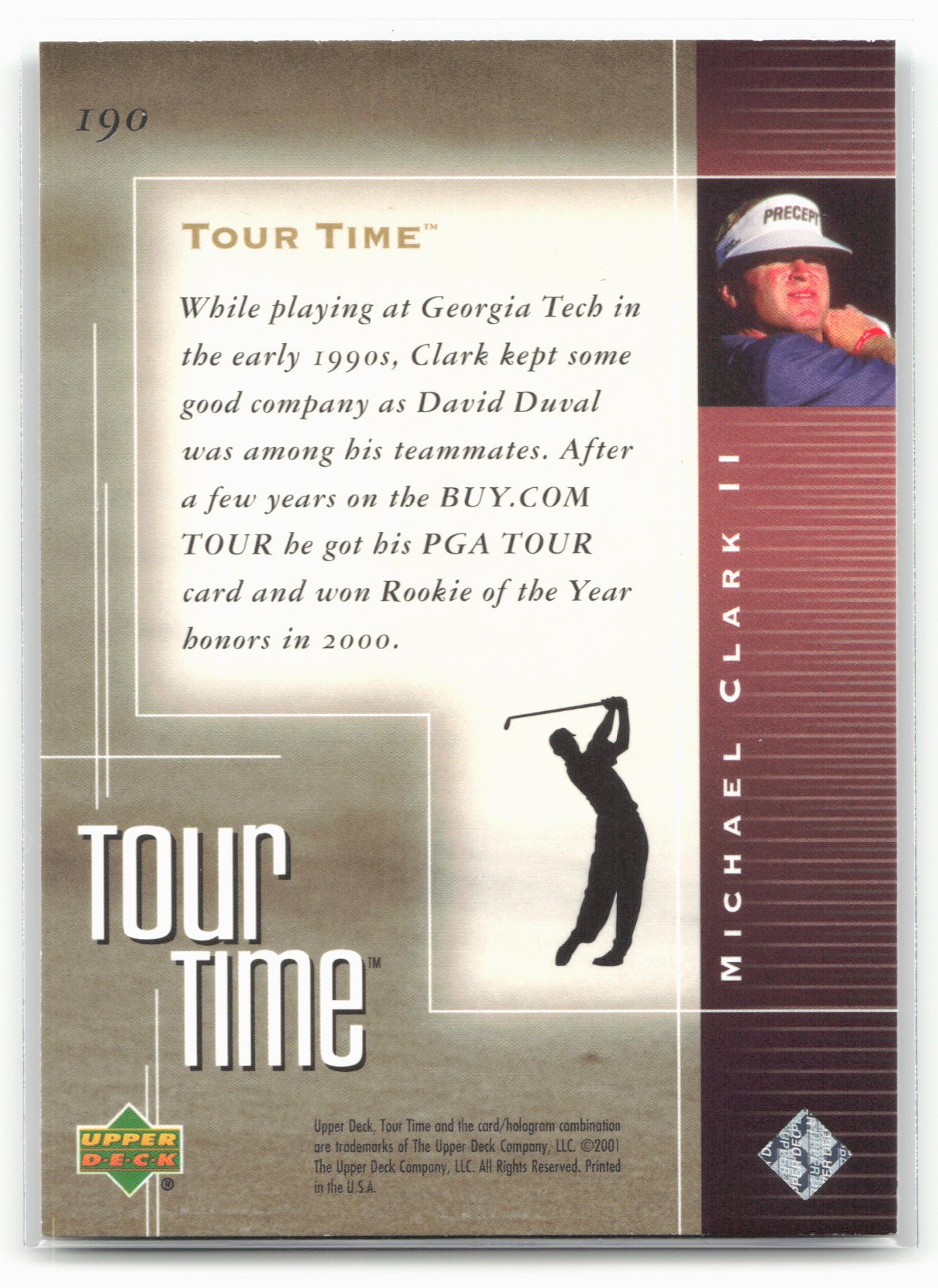 2001 Upper Deck #190 Michael Clark II