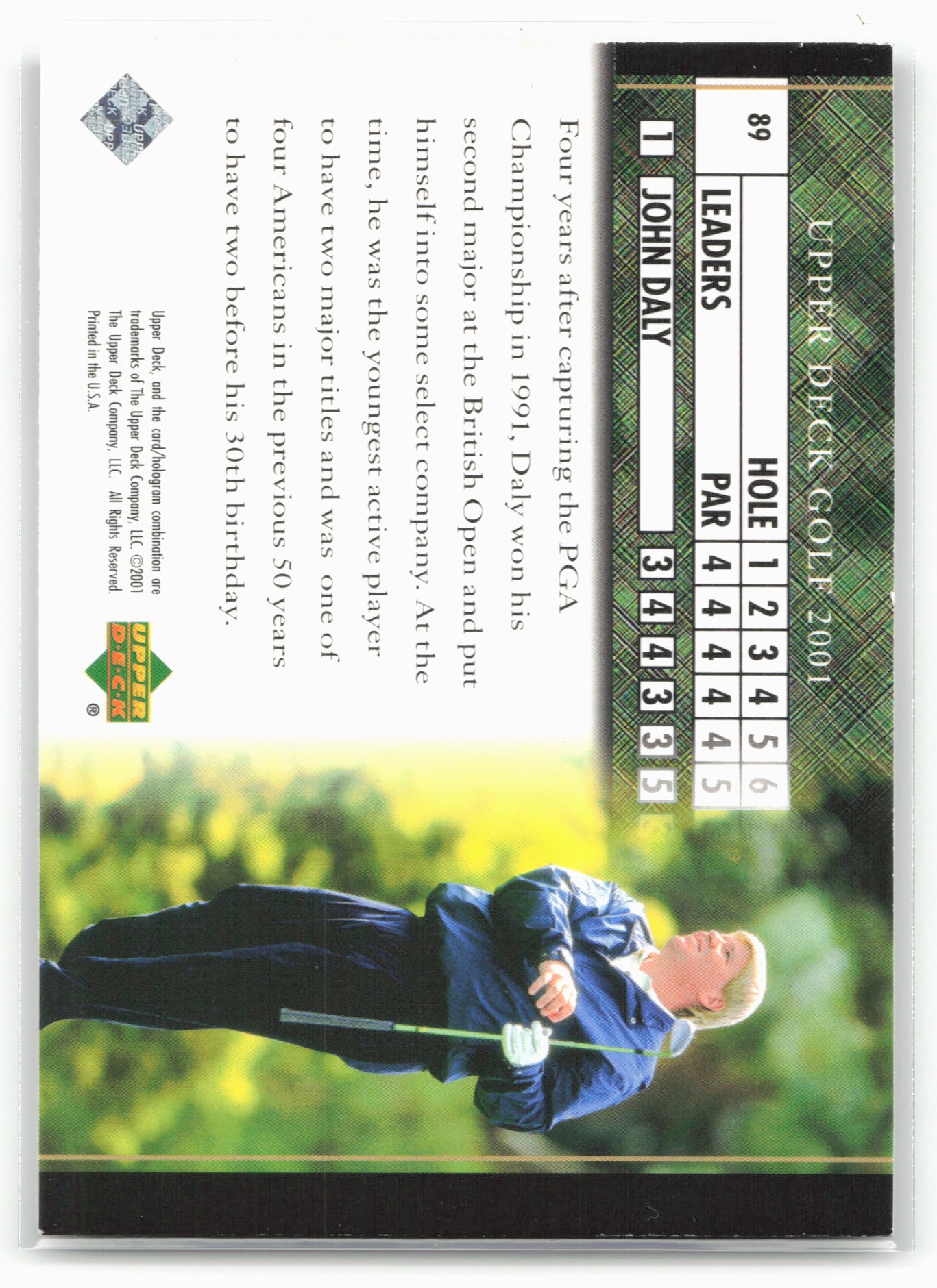 2001 Upper Deck #89 John Daly